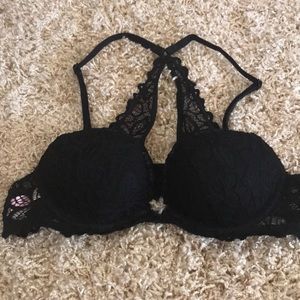 Pink Lace Racer-back bra